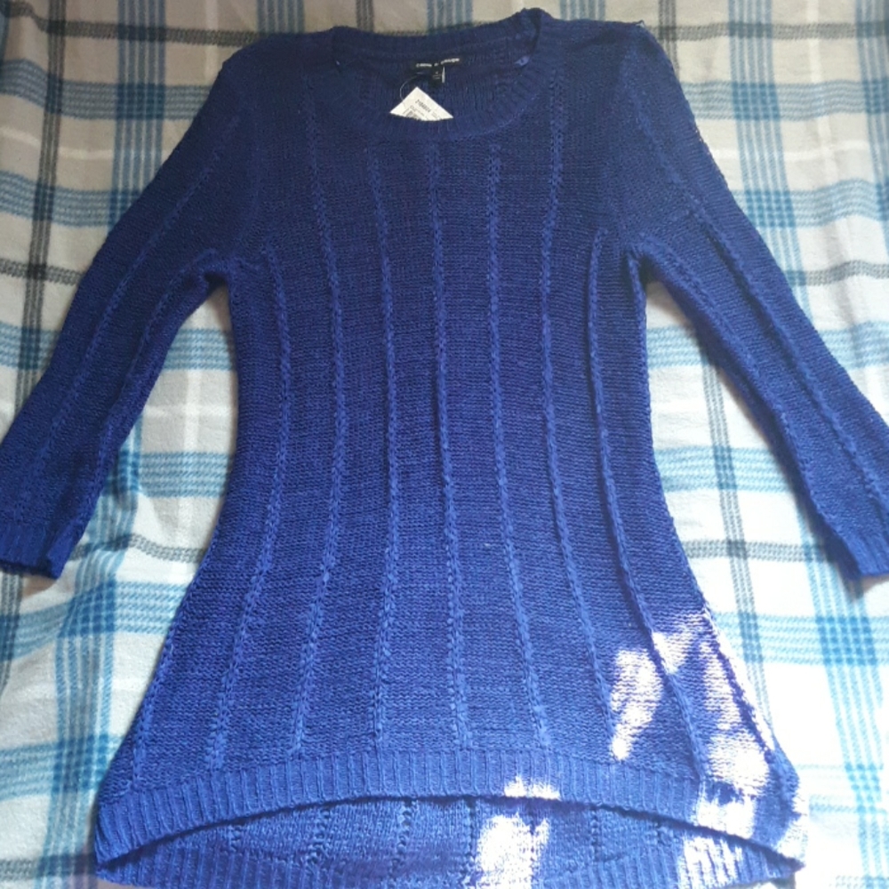 Blue sweater dress size medium